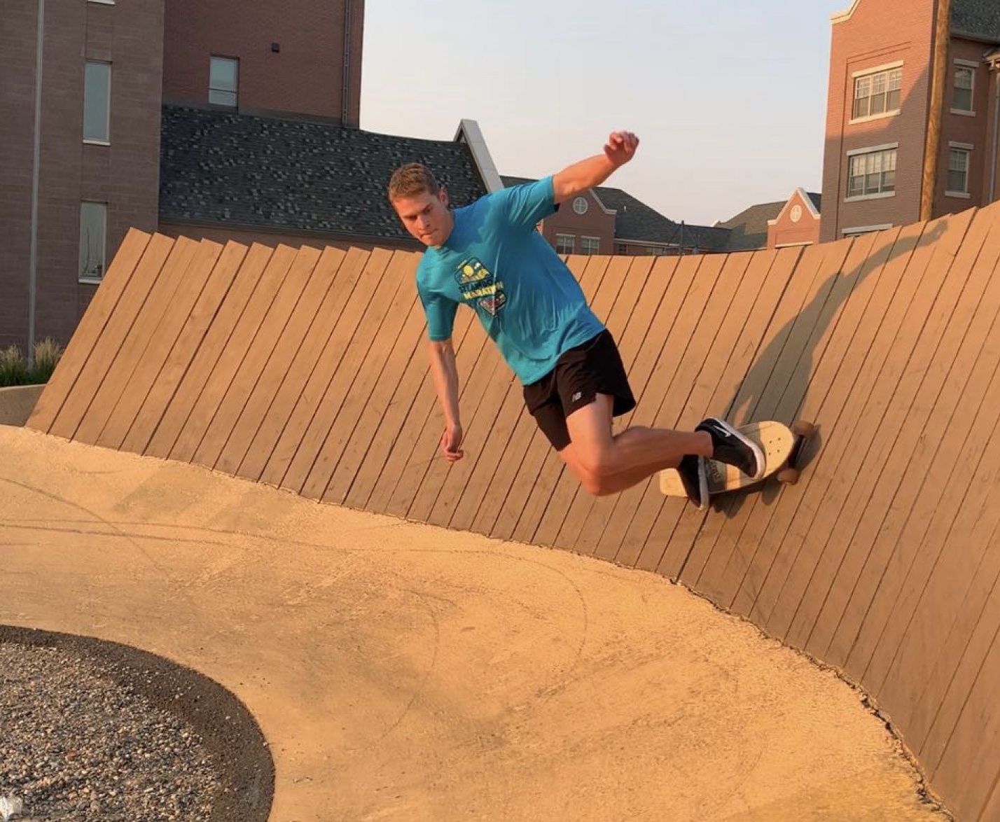 Testing my limits at the CMU pump track.