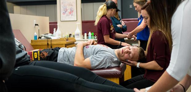 student in athletic training program in Colorado